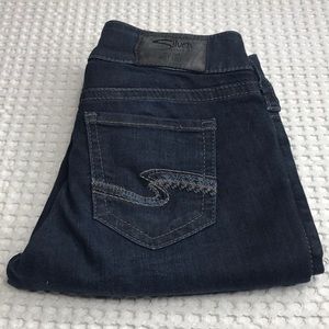 Silver Jeans Suki Women Size 26 Ankle Skinny Super Stretch Five Pocket Dark Wash